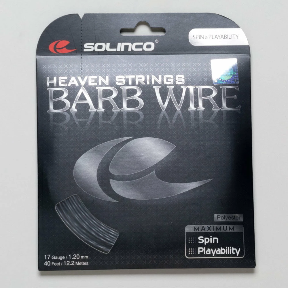 Promo ⌛ Brand new 🥰 Solinco Barb Wire 17 1.20 Tennis Accessories 🎉 ⌛ 3 Solinco Barb Wire 17 1.20 Tennis Accessories