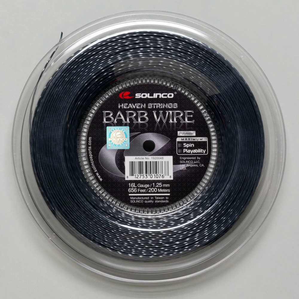 Outlet ๐ Deals ๐ Tennis Accessories Solinco Barb Wire 16L 1.25 656' Reel ๐ ๐ 3 Tennis Accessories Solinco Barb Wire 16L 1.25 656' Reel