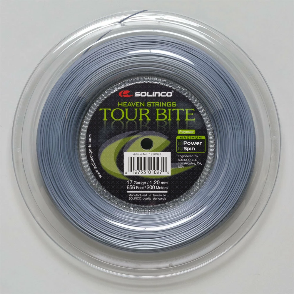 Buy 🎉 Hot Sale 💯 Tennis Accessories Solinco Tour Bite 17 1.20 656' Reel 👏 👏 3 Tennis Accessories Solinco Tour Bite 17 1.20 656' Reel