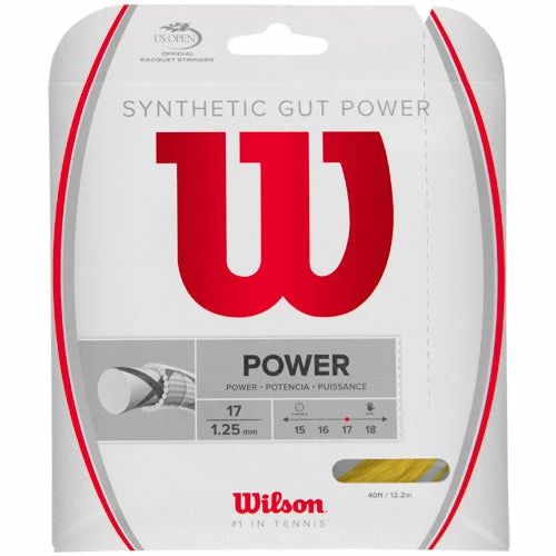 Promo ๐คฉ Best reviews of ๐งจ Tennis Accessories Wilson Synthetic Gut Power 17 ๐คฉ ๐ 5 Tennis Accessories Wilson Synthetic Gut Power 17