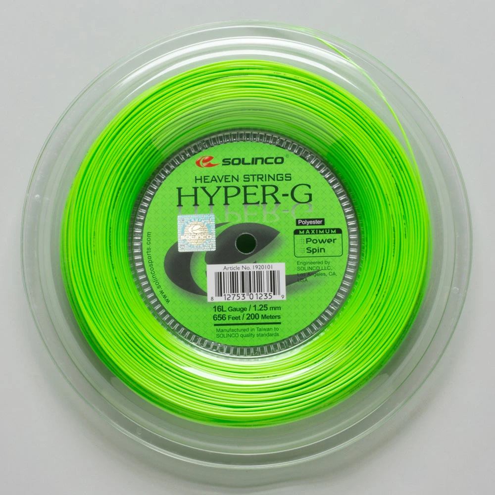 Best deal 😉 New ❤️ Solinco Hyper-G 16L 1.25 656' Reel 🌟 😉 3 Solinco Hyper-G 16L 1.25 656' Reel