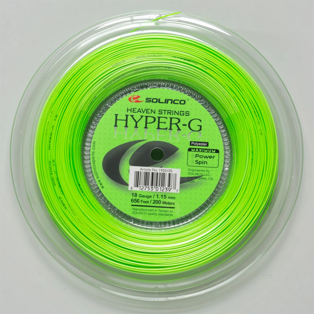 Hot Sale โ Cheapest โค๏ธ Tennis Accessories Solinco Hyper-G 18 1.15 656' Reel ๐ ๐ฅฐ 3 Tennis Accessories Solinco Hyper-G 18 1.15 656' Reel