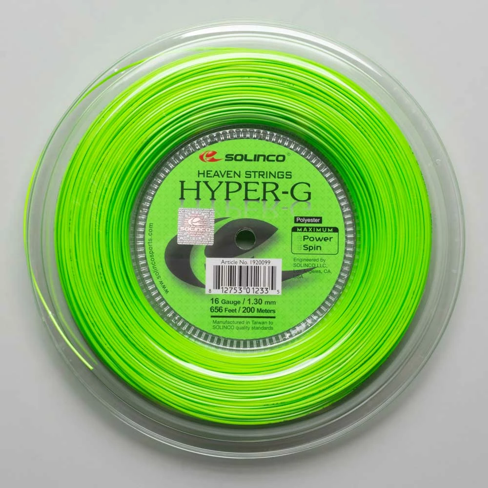 Outlet โ๏ธ Best Pirce ๐งจ Tennis Accessories Solinco Hyper-G 16 1.30 656' Reel ๐ ๐งจ 3 Tennis Accessories Solinco Hyper-G 16 1.30 656' Reel