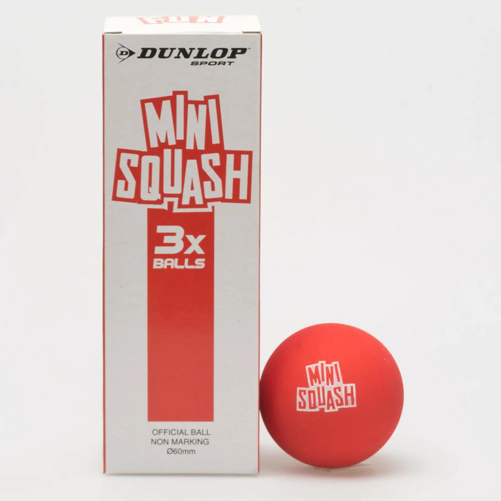 New 🌟 Budget 👍 Dunlop Fun Mini Squash Ball Red 3pk 🎉 👍 3 Dunlop Fun Mini Squash Ball Red 3pk