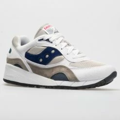 Promo ๐ Budget ๐ Saucony Shadow 6000 Men's White/Gray/Navy Lifestyle ๐ ๐ Sneakers ๐ ๐ 13 Saucony Shadow 6000 Men's White/Gray/Navy Lifestyle Sneakers