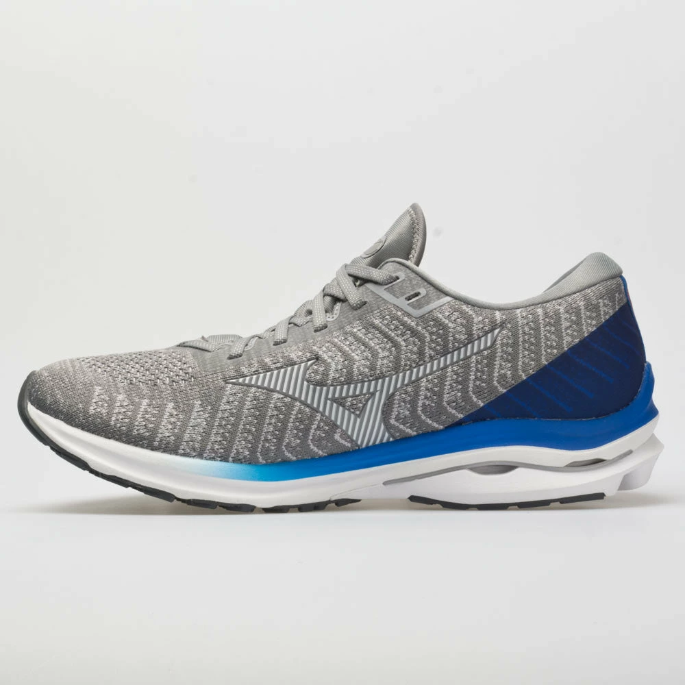 Cheapest ๐ Best Pirce ๐ Mizuno Wave Rider 24 Waveknit Men's Frost Gray/White ๐ ๐ 4 Mizuno Wave Rider 24 Waveknit Men's Frost Gray/White