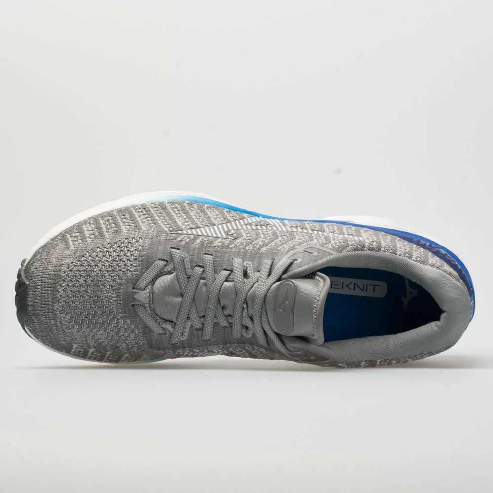 Cheapest ๐ Best Pirce ๐ Mizuno Wave Rider 24 Waveknit Men's Frost Gray/White ๐ ๐ 5 Mizuno Wave Rider 24 Waveknit Men's Frost Gray/White