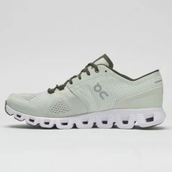 On Running On Cloud X Men's Aloe/White Running Shoes