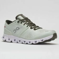On Running On Cloud X Men's Aloe/White Running Shoes
