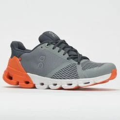 On Running On Cloudflyer Men's Grey/Orange Running Shoes