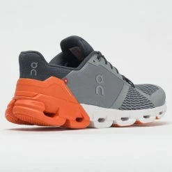 On Running On Cloudflyer Men's Grey/Orange Running Shoes