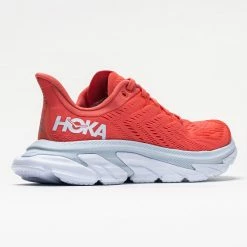 Hoka One One Clifton Edge Women's Hot Coral/White Running Shoes