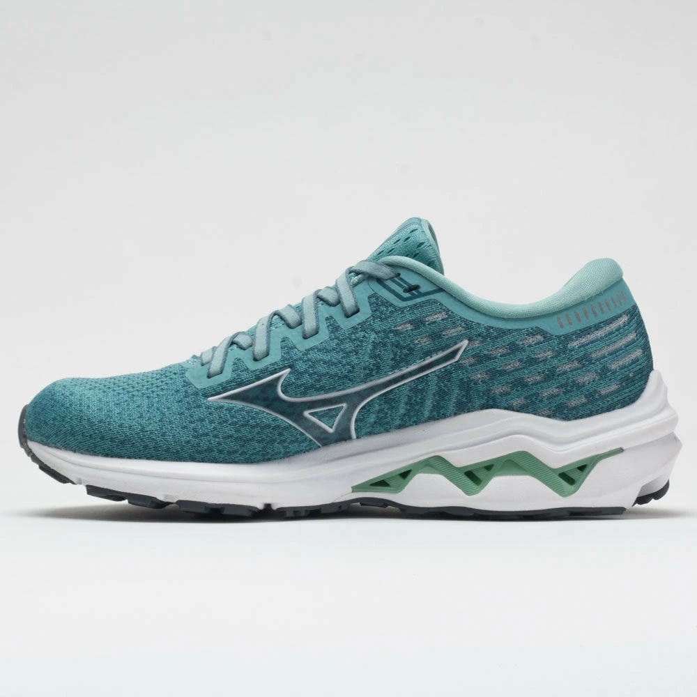 Best Sale ๐ Brand new ๐ฅ Mizuno Wave Inspire 17 Waveknit ๐ฉ Women's Dusty Turquoise/White Running ๐ ๐ Shoes ๐ ๐คฉ 4 Mizuno Wave Inspire 17 Waveknit Women's Dusty Turquoise/White Running Shoes