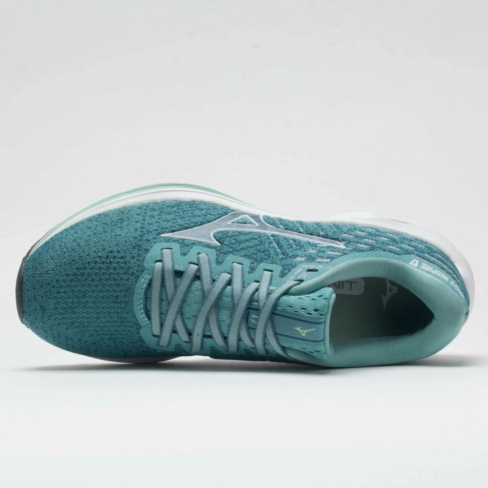 Best Sale ๐ Brand new ๐ฅ Mizuno Wave Inspire 17 Waveknit ๐ฉ Women's Dusty Turquoise/White Running ๐ ๐ Shoes ๐ ๐คฉ 5 Mizuno Wave Inspire 17 Waveknit Women's Dusty Turquoise/White Running Shoes