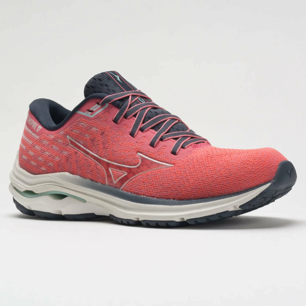 Coupon ๐คฉ Top 10 โ Mizuno Wave Inspire 17 Waveknit ๐ฉ Women's Ignition Red/Snow White Running ๐ ๐ Shoes ๐ฅ ๐ 7 Mizuno Wave Inspire 17 Waveknit Women's Ignition Red/Snow White Running Shoes
