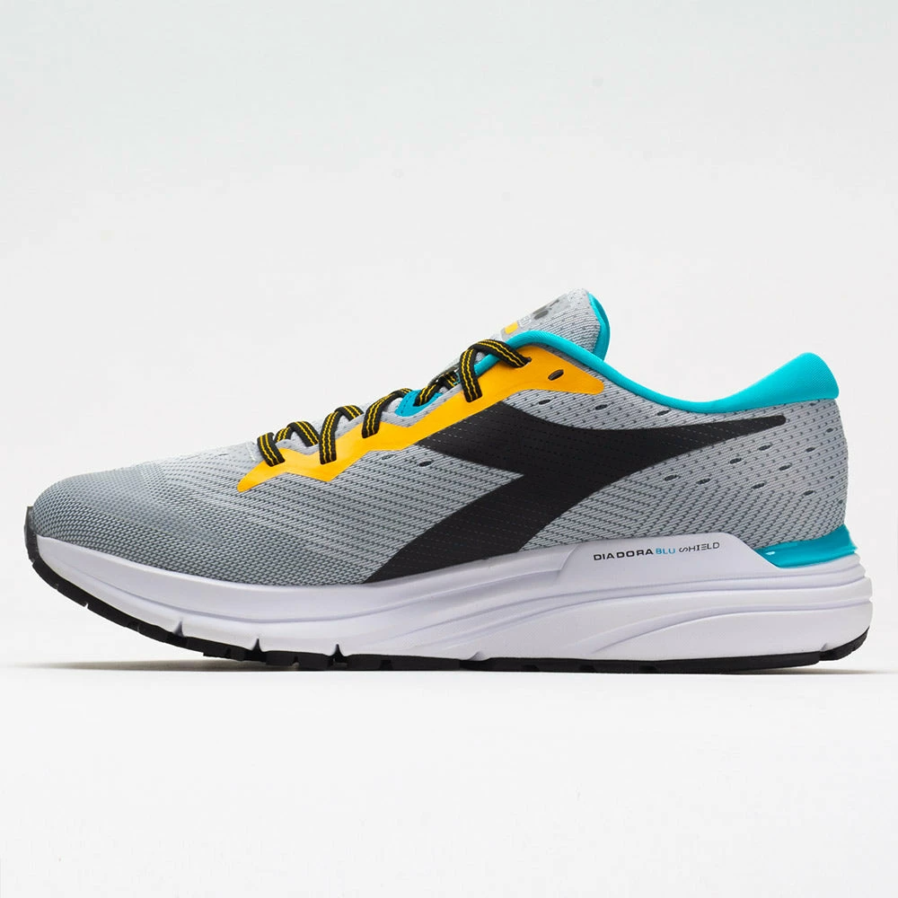 Buy ๐ New ๐ Running ๐ ๐ Shoes Diadora Mythos Blushield 6 Men's Silver/Black/Saffron ๐คฉ ๐ 4 Running Shoes Diadora Mythos Blushield 6 Men's Silver/Black/Saffron