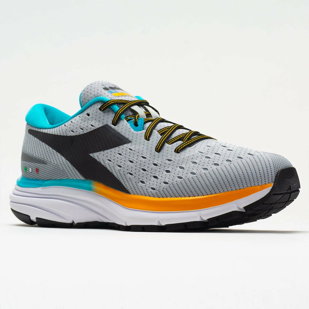 Buy ๐ New ๐ Running ๐ ๐ Shoes Diadora Mythos Blushield 6 Men's Silver/Black/Saffron ๐คฉ ๐ 7 Running Shoes Diadora Mythos Blushield 6 Men's Silver/Black/Saffron