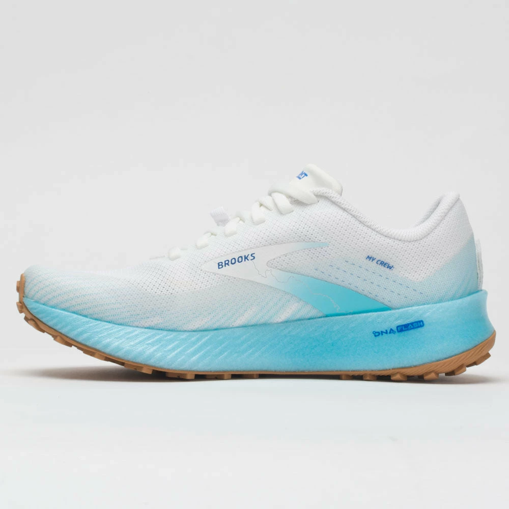 Best Sale 👍 Deals 🥰 Brooks Catamount 👩 Women's White/Iced Aqua/Blue Trail Running 👟 👟 Shoes 🔔 ❤️ 4 Brooks Catamount Women's White/Iced Aqua/Blue Trail Running Shoes