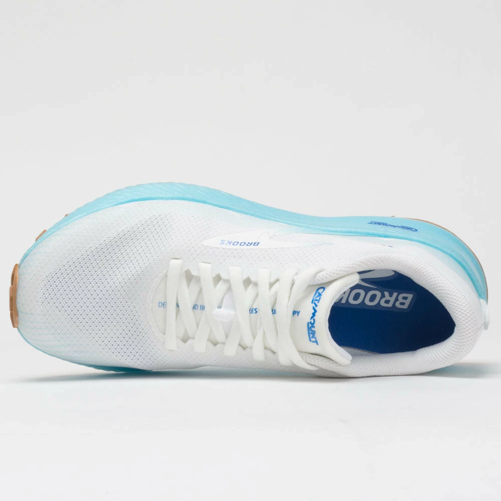 Best Sale 👍 Deals 🥰 Brooks Catamount 👩 Women's White/Iced Aqua/Blue Trail Running 👟 👟 Shoes 🔔 ❤️ 5 Brooks Catamount Women's White/Iced Aqua/Blue Trail Running Shoes