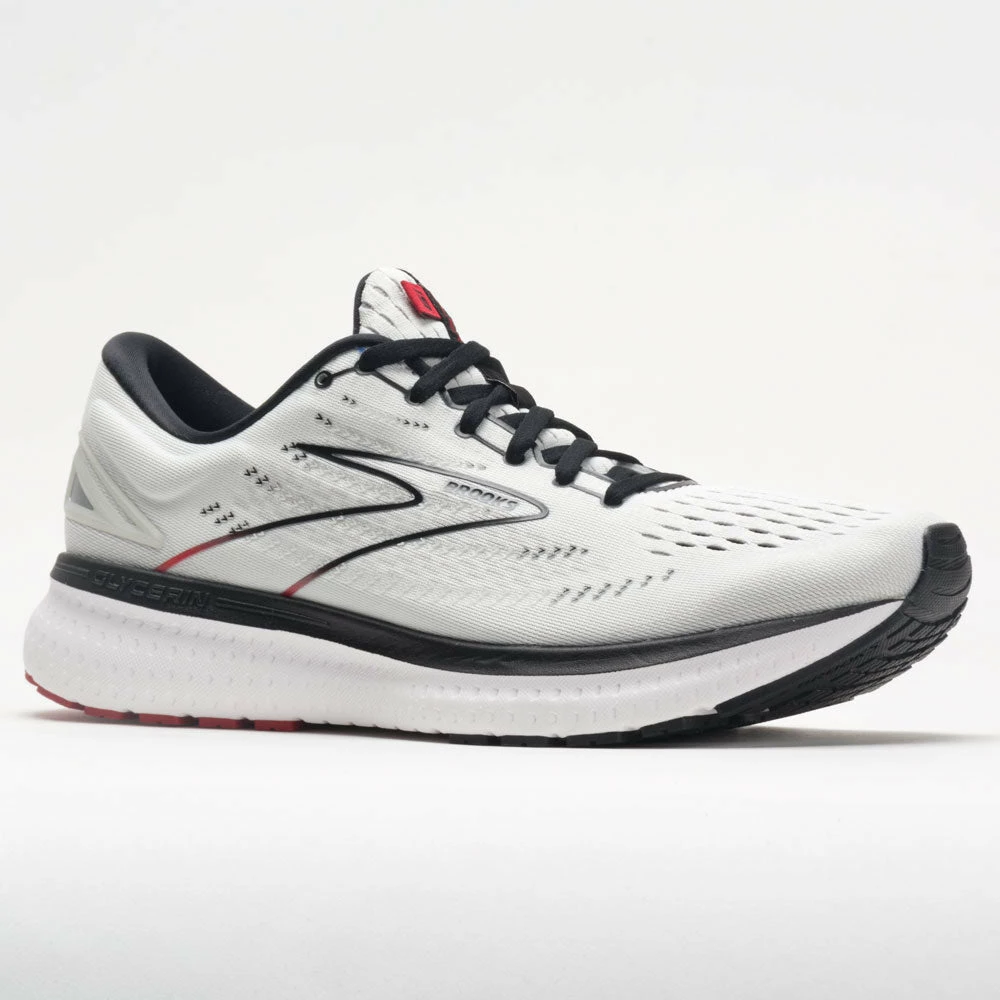Cheap ๐ฏ Discount ๐ Running ๐ ๐ Shoes Brooks Glycerin 19 Men's White/Black/Red ๐ ๐ 7 Running Shoes Brooks Glycerin 19 Men's White/Black/Red