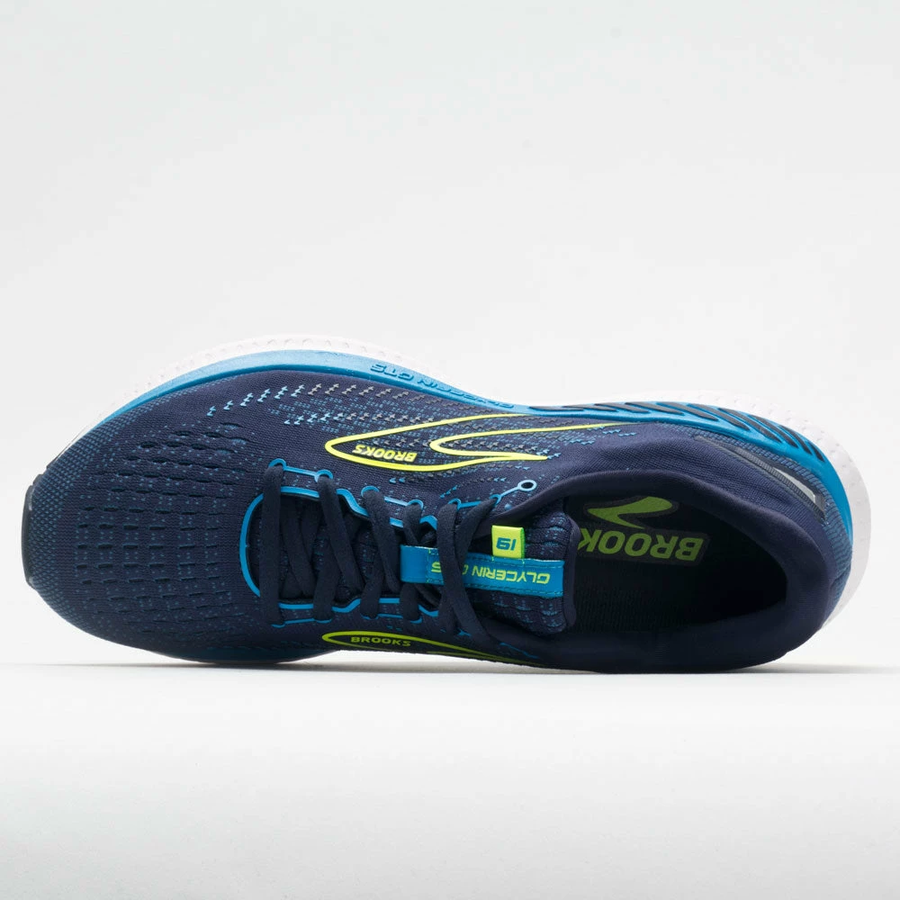 Hot Sale ๐คฉ Hot Sale โ Running ๐ ๐ Shoes Brooks Glycerin GTS 19 Men's Navy/Blue/Nightlife โค๏ธ ๐ 5 Running Shoes Brooks Glycerin GTS 19 Men's Navy/Blue/Nightlife