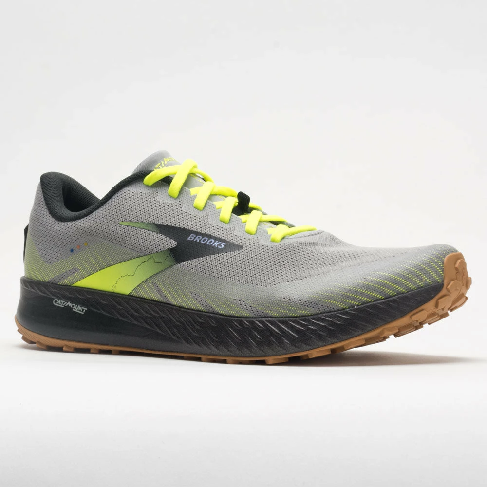 Brand new ✨ Cheapest 😍 Brooks Catamount Men's Gray/Nightlife/Black ⭐ 🎁 7 Brooks Catamount Men's Gray/Nightlife/Black