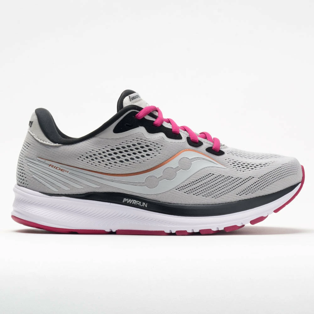 Coupon 👏 Brand new 🛒 Running 👟 👟 Shoes Saucony Ride 14 👩 Women's Fog/Cherry 🤩 ❤️ 3 Running Shoes Saucony Ride 14 Women's Fog/Cherry