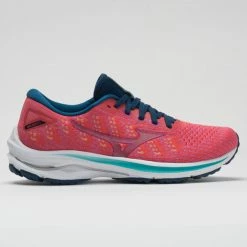 Mizuno Wave Rider 25 Waveknit Women's Cayenne/Phlox Pink