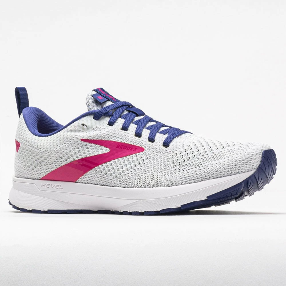 Buy ๐ Best Pirce โญ Brooks Revel 5 ๐ฉ Women's White/Navy/Pink Running ๐ ๐ Shoes ๐ฅฐ โญ 7 Brooks Revel 5 Women's White/Navy/Pink Running Shoes