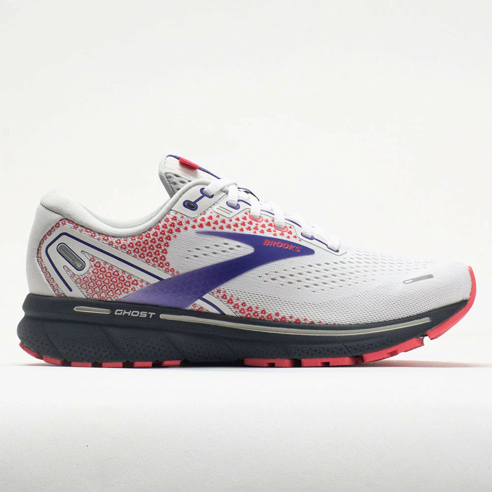 Hot Sale ✔️ Best Pirce ❤️ Brooks Ghost 14 👩 Women's White/Purple/Coral ❤️ 🥰 3 Brooks Ghost 14 Women's White/Purple/Coral