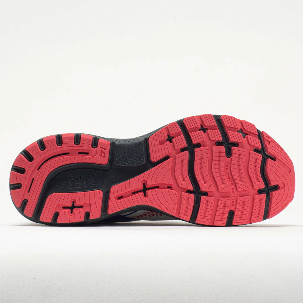 Hot Sale ✔️ Best Pirce ❤️ Brooks Ghost 14 👩 Women's White/Purple/Coral ❤️ 🥰 6 Brooks Ghost 14 Women's White/Purple/Coral