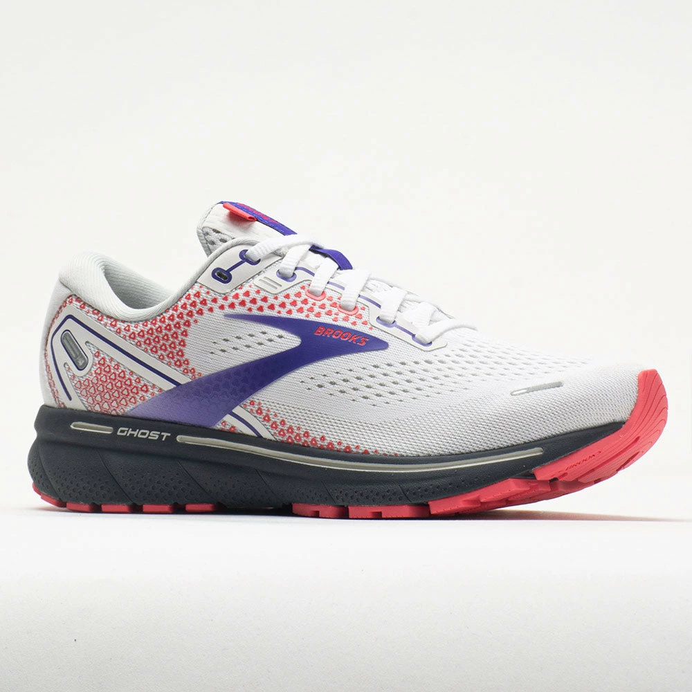 Hot Sale ✔️ Best Pirce ❤️ Brooks Ghost 14 👩 Women's White/Purple/Coral ❤️ 🥰 7 Brooks Ghost 14 Women's White/Purple/Coral