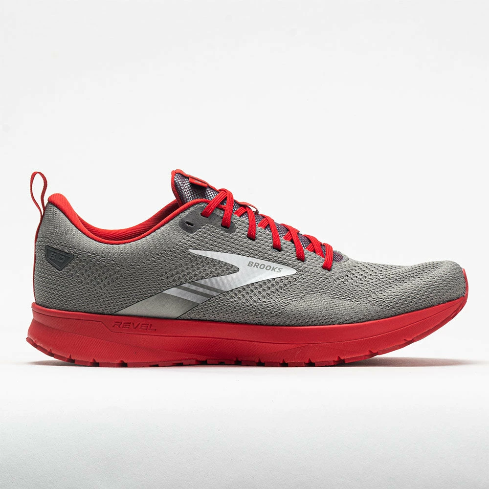 Coupon ๐ Discount โค๏ธ Running ๐ ๐ Shoes Brooks Revel 5 Men's Breakthrough Collection Grey/Red ๐ ๐ 3 Running Shoes Brooks Revel 5 Men's Breakthrough Collection Grey/Red