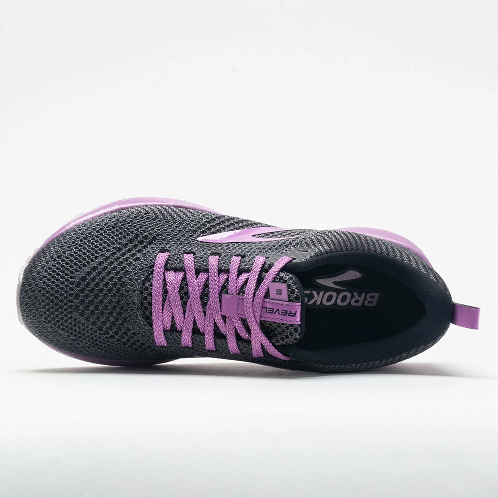 Brand new ๐ฏ Best Sale ๐ Brooks Revel 5 Shine Pack ๐ฉ Women's Black/Ebony/Pale Pansy ๐ ๐ฏ 5 Brooks Revel 5 Shine Pack Women's Black/Ebony/Pale Pansy