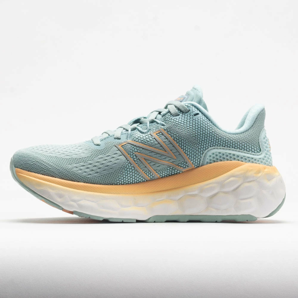 Buy 💯 Brand new ✔️ New Balance Fresh Foam More V3 👩 Women's Storm Blue/Light Mango Running 👟 👟 Shoes 👏 😍 4 New Balance Fresh Foam More V3 Women's Storm Blue/Light Mango Running Shoes