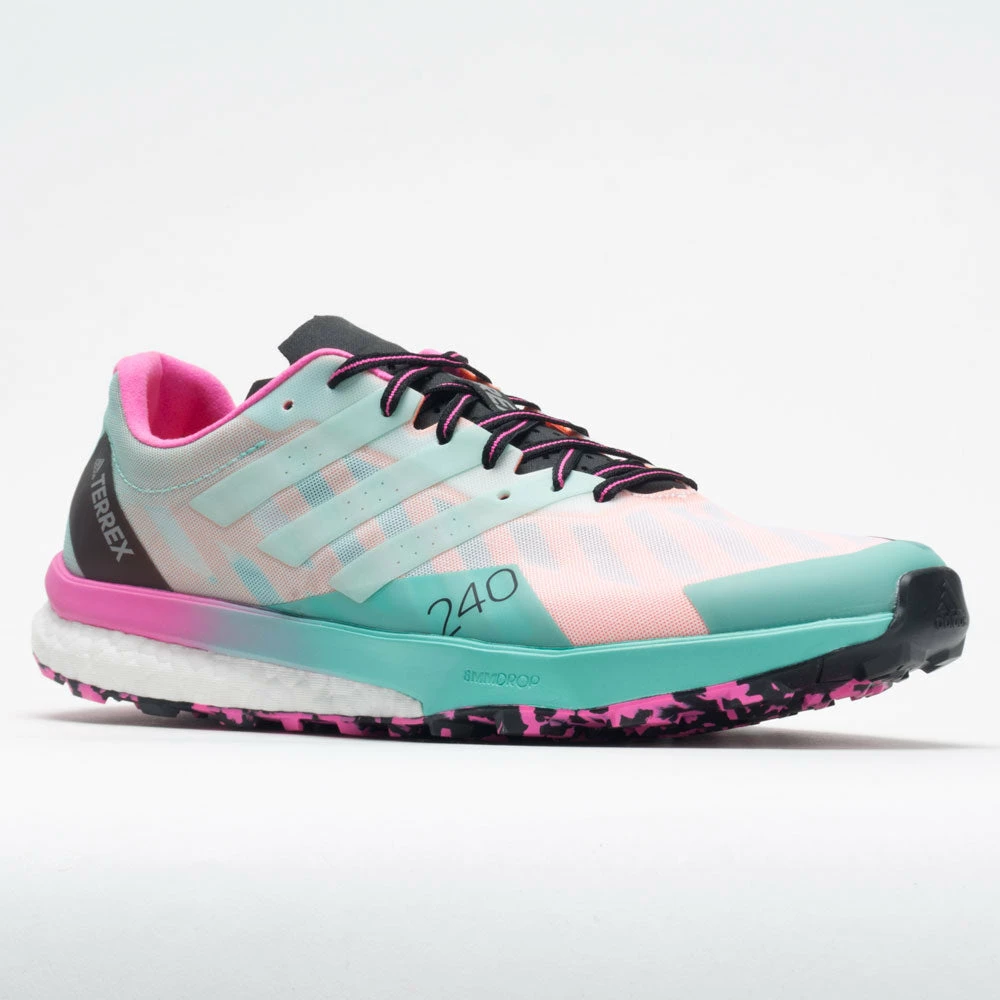 Budget ๐คฉ Promo โค๏ธ Adidas Terrex Speed Ultra Men's White/Clear Mint/Screaming Pink Trail Running ๐ ๐ Shoes ๐ ๐ 7 Adidas Terrex Speed Ultra Men's White/Clear Mint/Screaming Pink Trail Running Shoes