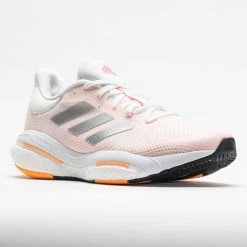 Adidas Solar Glide 5 Women's White/Silver Metallic/Light Flash Orange Running Shoes