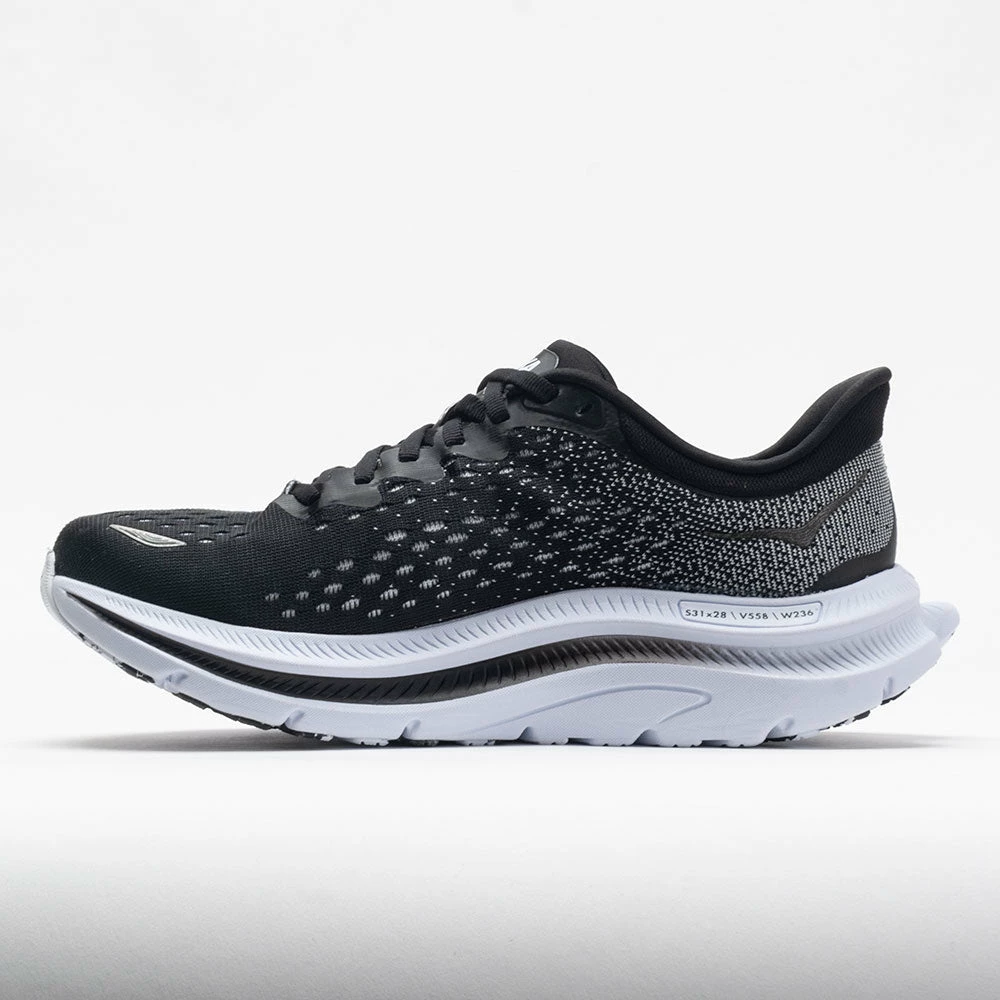 Discount 😀 Cheapest 🛒 HOKA Kawana Men's Black/White Running 👞 👞 Shoes 👏 💯 4 HOKA Kawana Men's Black/White Running Shoes