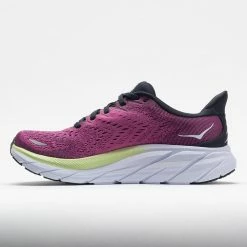 Deals 👏 Promo 😉 HOKA Clifton 8 👩 Women's Blue Graphite/Ibis Rose Running 👟 👟 Shoes 😀 😀 9 HOKA Clifton 8 Women's Blue Graphite/Ibis Rose Running Shoes