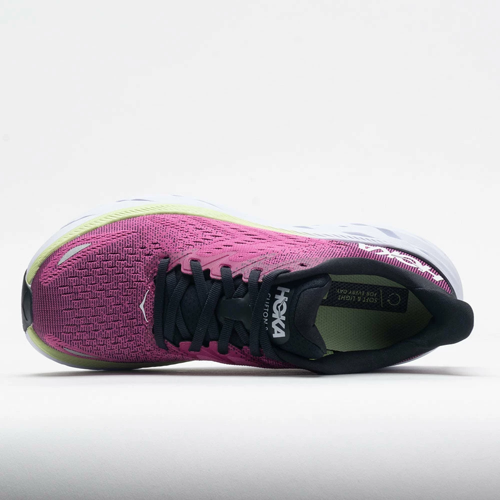 Deals 👏 Promo 😉 HOKA Clifton 8 👩 Women's Blue Graphite/Ibis Rose Running 👟 👟 Shoes 😀 😀 5 HOKA Clifton 8 Women's Blue Graphite/Ibis Rose Running Shoes