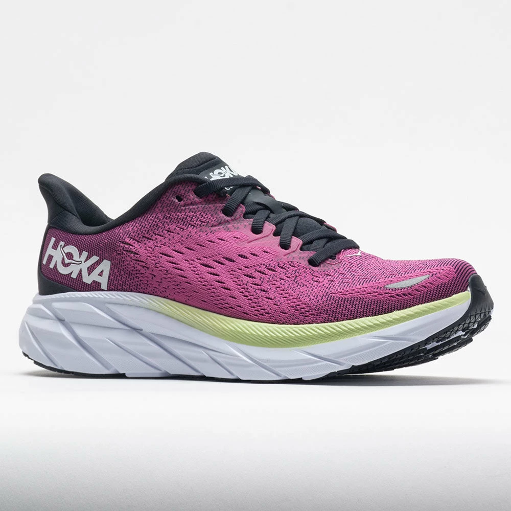 Deals 👏 Promo 😉 HOKA Clifton 8 👩 Women's Blue Graphite/Ibis Rose Running 👟 👟 Shoes 😀 😀 7 HOKA Clifton 8 Women's Blue Graphite/Ibis Rose Running Shoes