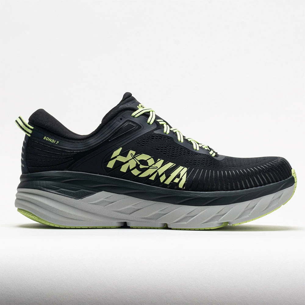 Budget 🌟 Brand new ⌛ HOKA Bondi 7 Men's Blue Graphite/Butterfly Running 👞 👞 Shoes ✔️ 🎁 3 HOKA Bondi 7 Men's Blue Graphite/Butterfly Running Shoes