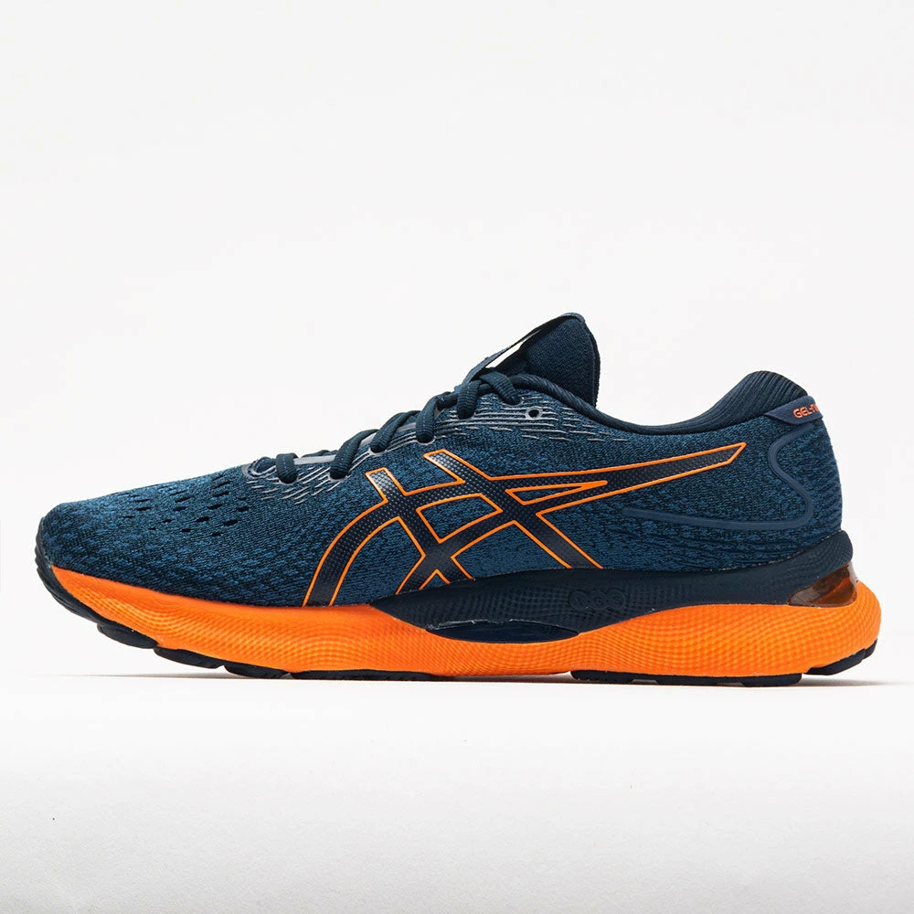 Best Sale 🔥 Flash Sale 😀 ASICS GEL-Nimbus 24 Men's French Blue/Shocking Orange ❤️ 🤩 4 ASICS GEL-Nimbus 24 Men's French Blue/Shocking Orange