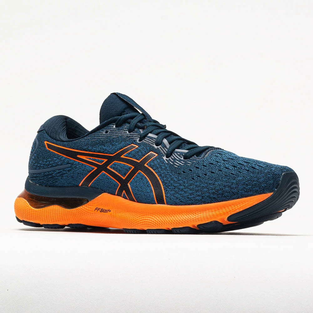 Best Sale 🔥 Flash Sale 😀 ASICS GEL-Nimbus 24 Men's French Blue/Shocking Orange ❤️ 🤩 7 ASICS GEL-Nimbus 24 Men's French Blue/Shocking Orange