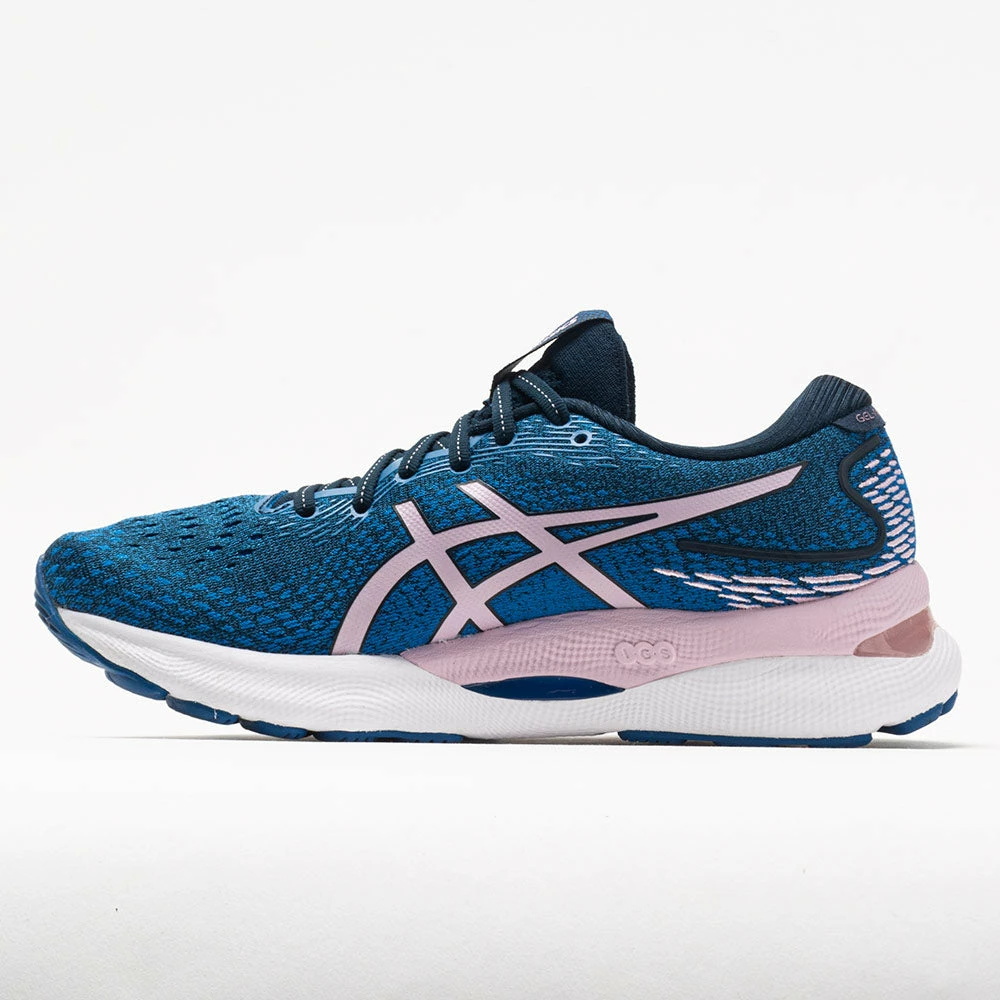 Flash Sale ⭐ Buy ❤️ Running 👟 👟 Shoes ASICS GEL-Nimbus 24 👩 Women's French Blue/Barely Rose 🥰 👍 4 Running Shoes ASICS GEL-Nimbus 24 Women's French Blue/Barely Rose