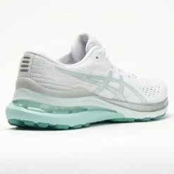 ASICS GEL-Kayano 28 Women's White/Oasis Green Running Shoes