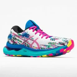 Flash Sale ๐ Coupon ๐ ASICS GEL-Nimbus 24 ๐ฉ Women's White/Pink-Glo Color Injection ๐ ๐ 12 ASICS GEL-Nimbus 24 Women's White/Pink-Glo Color Injection