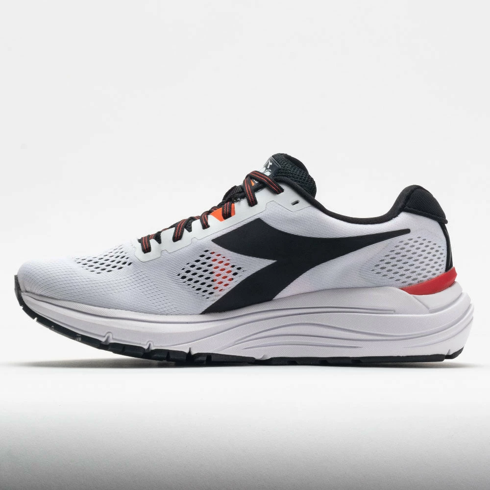 Best Sale 👍 Coupon ⌛ Running 👞 👞 Shoes Diadora Mythos Blushield Vortice 7 Men's White/Black/Vermillion Orange 👍 🔥 4 Running Shoes Diadora Mythos Blushield Vortice 7 Men's White/Black/Vermillion Orange