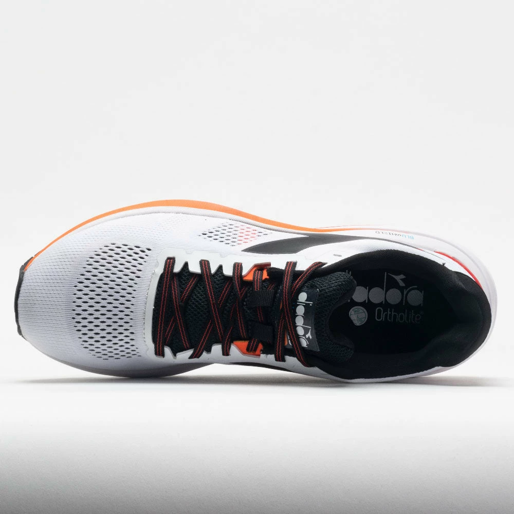 Best Sale 👍 Coupon ⌛ Running 👞 👞 Shoes Diadora Mythos Blushield Vortice 7 Men's White/Black/Vermillion Orange 👍 🔥 5 Running Shoes Diadora Mythos Blushield Vortice 7 Men's White/Black/Vermillion Orange