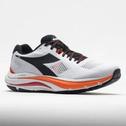 Best Sale 👍 Coupon ⌛ Running 👞 👞 Shoes Diadora Mythos Blushield Vortice 7 Men's White/Black/Vermillion Orange 👍 🔥 12 Running Shoes Diadora Mythos Blushield Vortice 7 Men's White/Black/Vermillion Orange